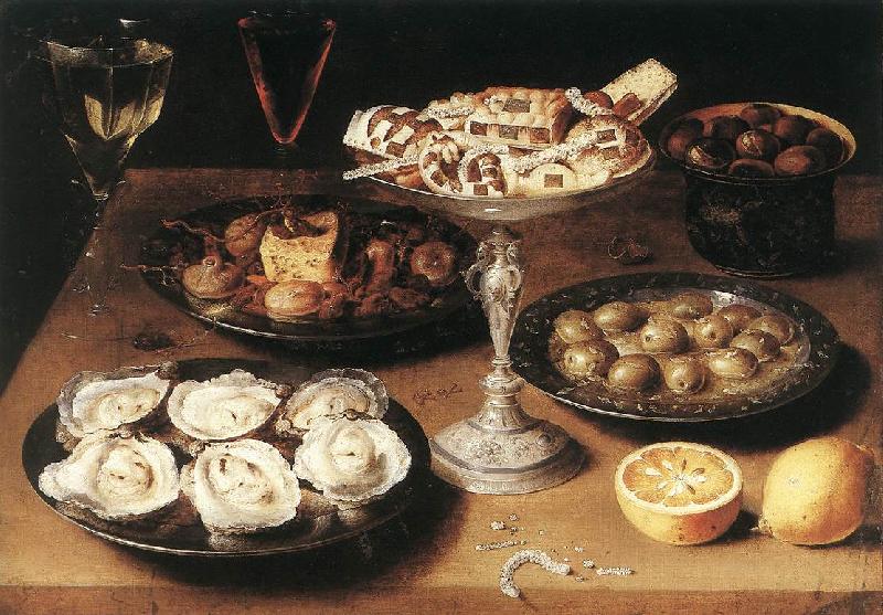 BEERT, Osias Still-Life with Oysters and Pastries China oil painting art